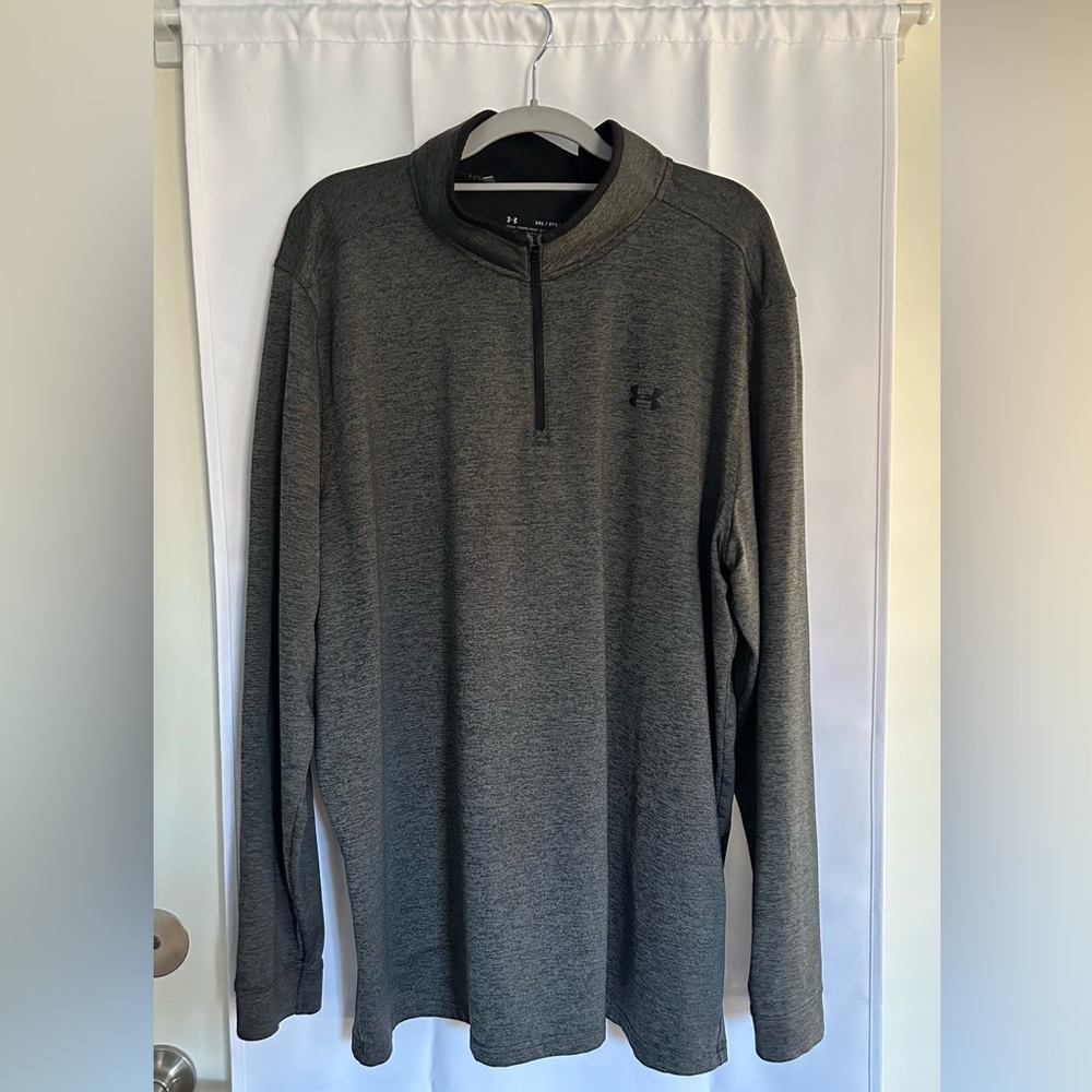 Under Armour teal heather quarter zip round neck pullover XXL